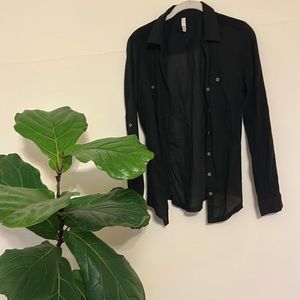 Black button up